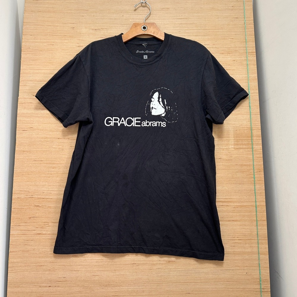 Gracie Abrams 2023 Concert Tour Graphic T-Shirt Black Medium Short Sleeve Cotton